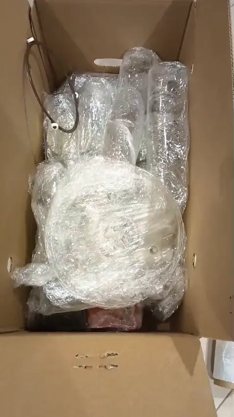 تغليف الأغراض الهشة بالبابل